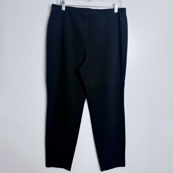 J. Jill Pants - J. Jill Black Slim Leg Stretch Pull On‎ Pants with Center Seam Size Large